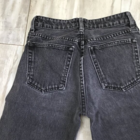 Reformation Cropped Raw Hem Hi Rise Distressed Jean 25 - Picture 7 of 10